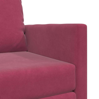 Divano letto 60cm Rosso Vino Velluto - homemem39