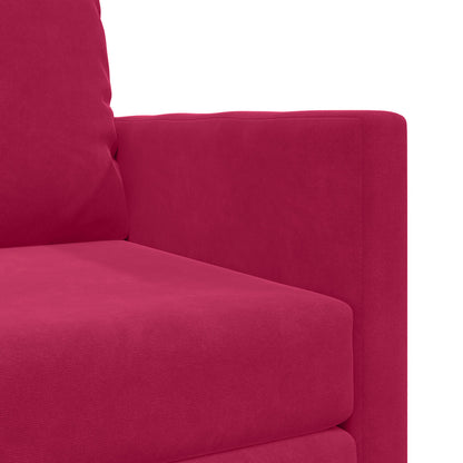 Divano letto Rosso Vino 74 x 77 x 81 cm Velluto