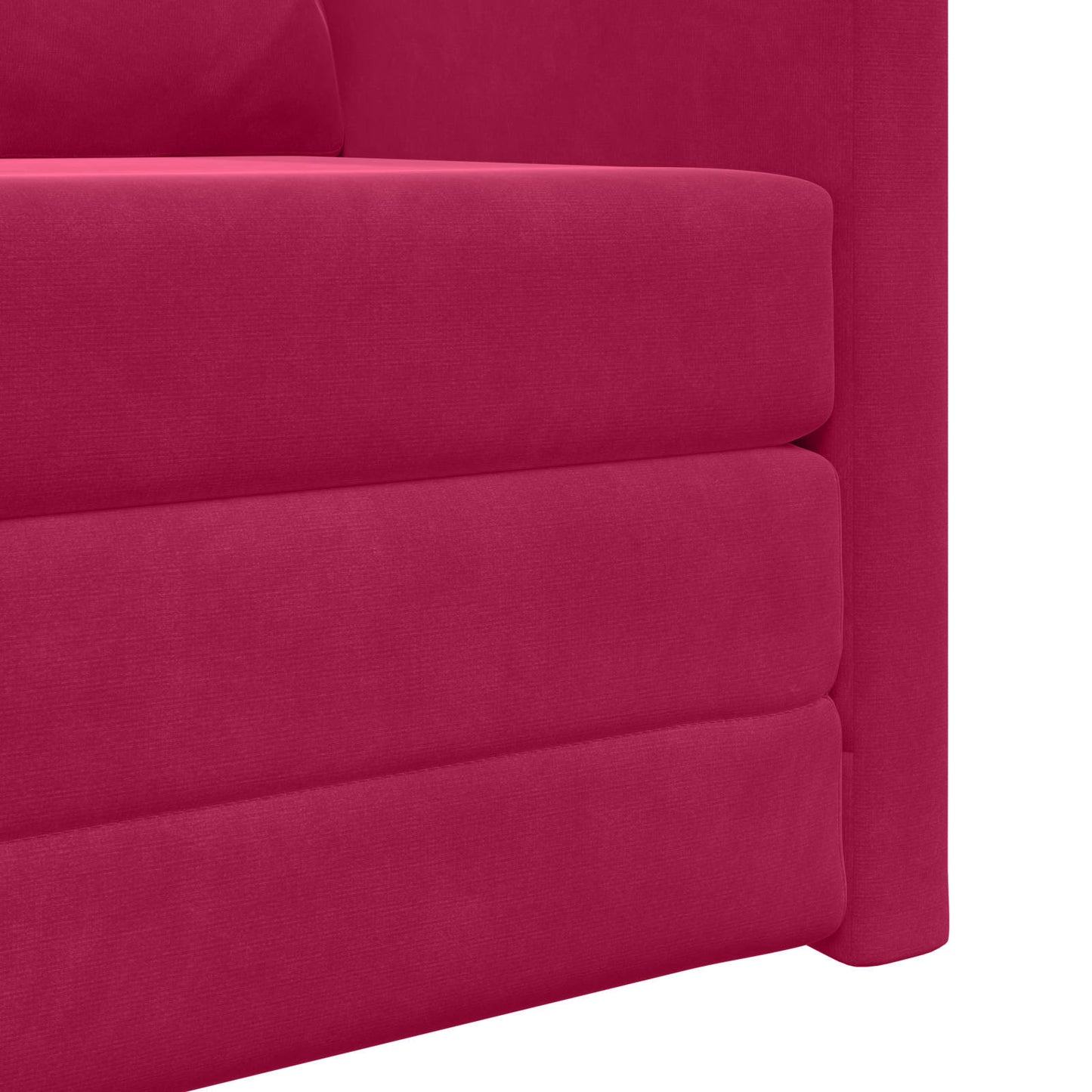 Divano letto Rosso Vino 74 x 77 x 81 cm Velluto | homemem39
