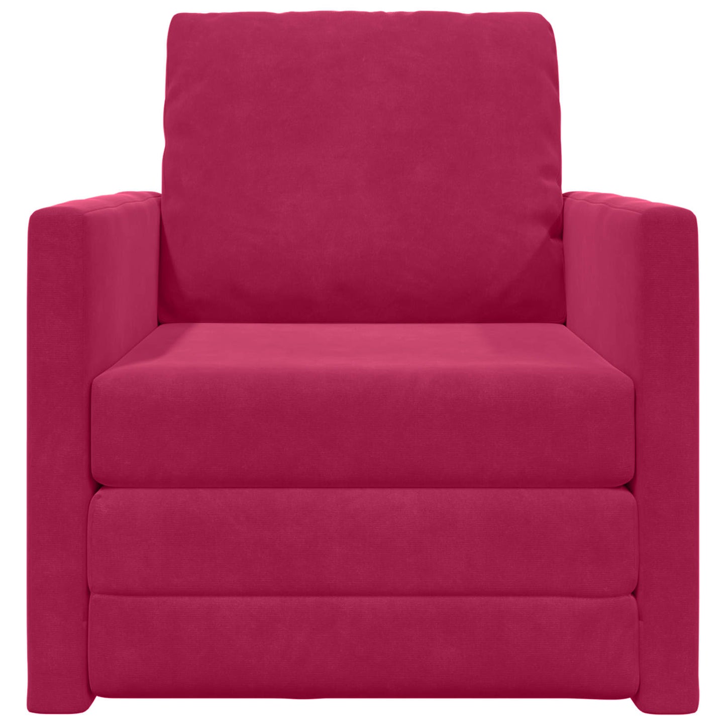Divano letto Rosso Vino 74 x 77 x 81 cm Velluto