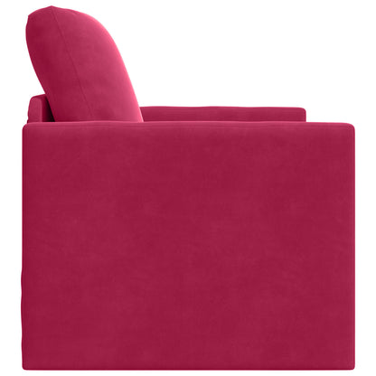 Divano letto Rosso Vino 74 x 77 x 81 cm Velluto | homemem39