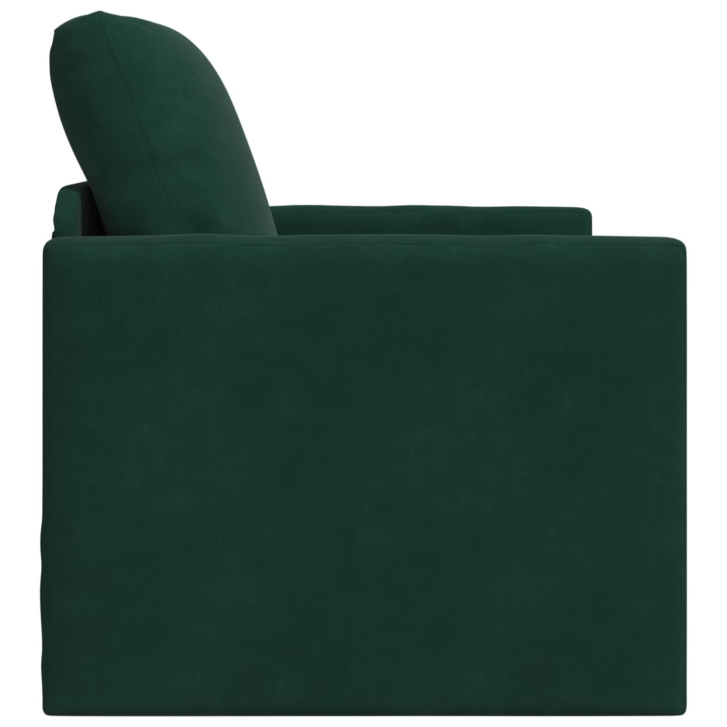Divano letto Verde Scuro 74 x 77 x 81 cm Velluto