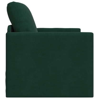 Divano letto Verde Scuro 74 x 77 x 81 cm Velluto