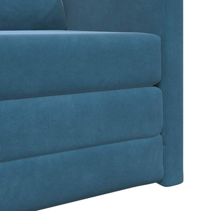 Divano letto Blu 74 x 77 x 81 cm Velluto