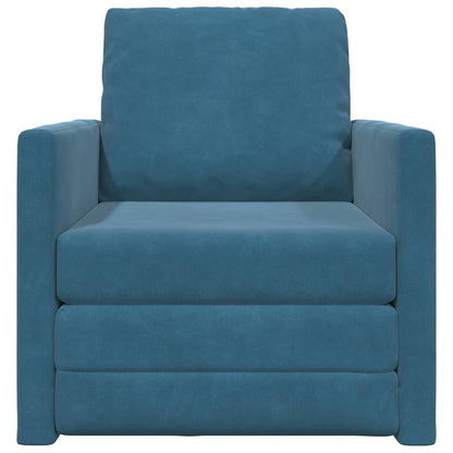 Divano letto Blu 74 x 77 x 81 cm Velluto
