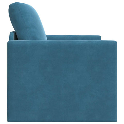 Divano letto Blu 74 x 77 x 81 cm Velluto
