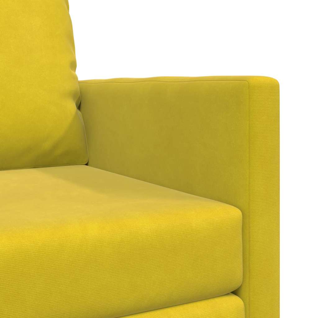 Divano letto Giallo Scuro 74 x 77 x 81 cm Velluto