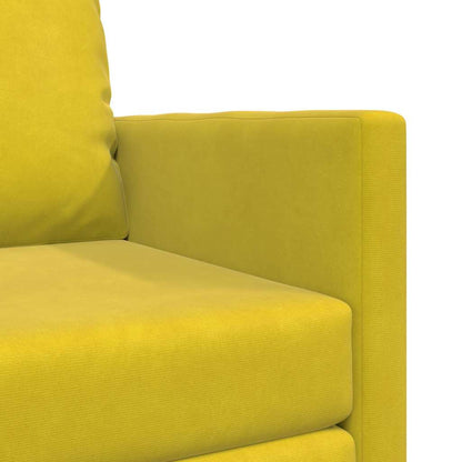 Divano letto Giallo Scuro 74 x 77 x 81 cm Velluto