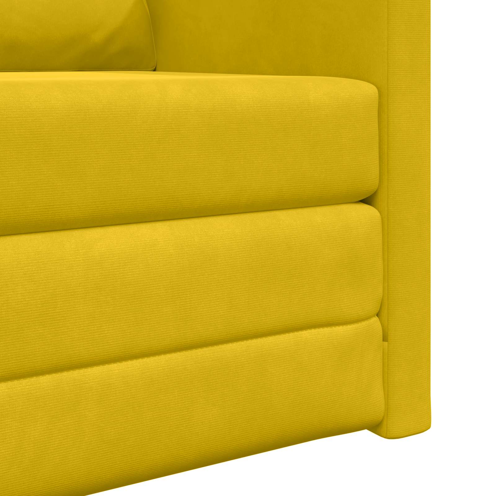 Divano letto Giallo Scuro 74 x 77 x 81 cm Velluto | homemem39