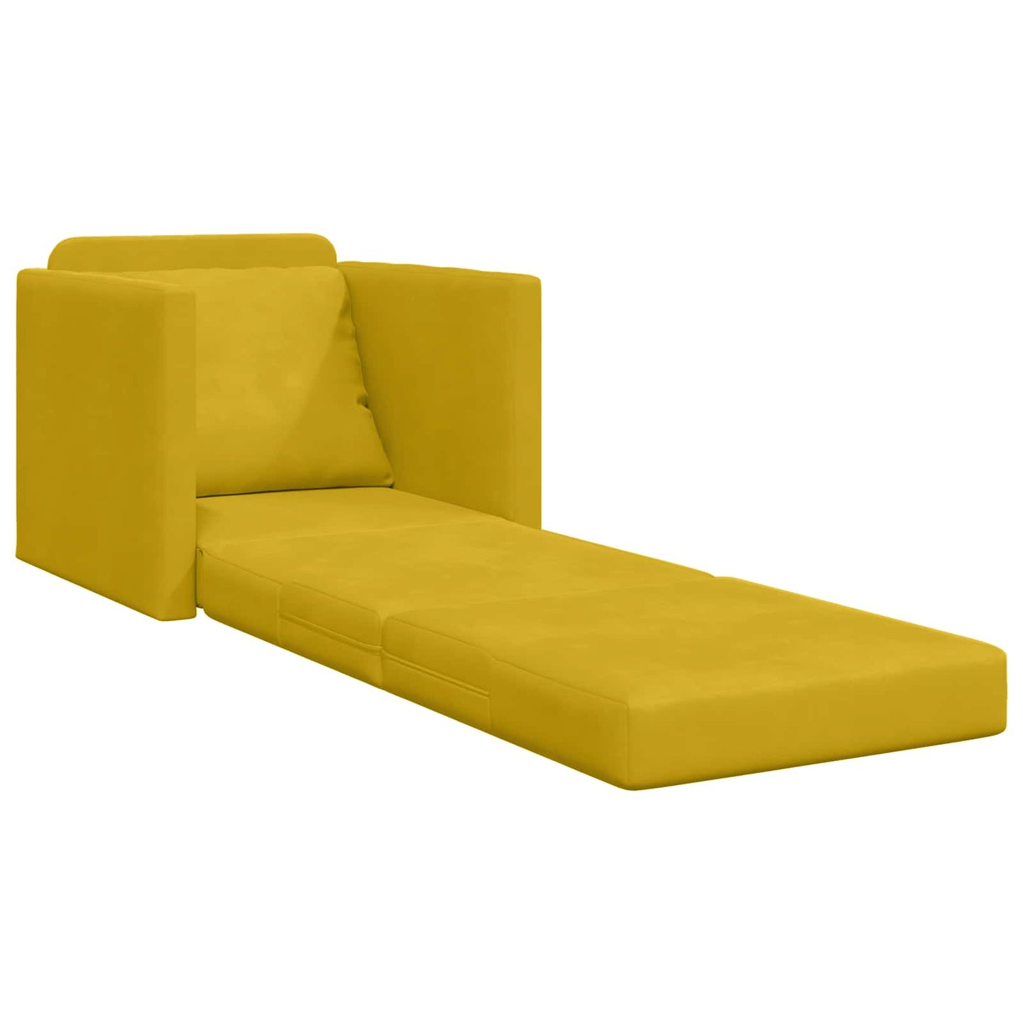 Divano letto Giallo Scuro 74 x 77 x 81 cm Velluto | homemem39