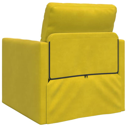 Divano letto Giallo Scuro 74 x 77 x 81 cm Velluto
