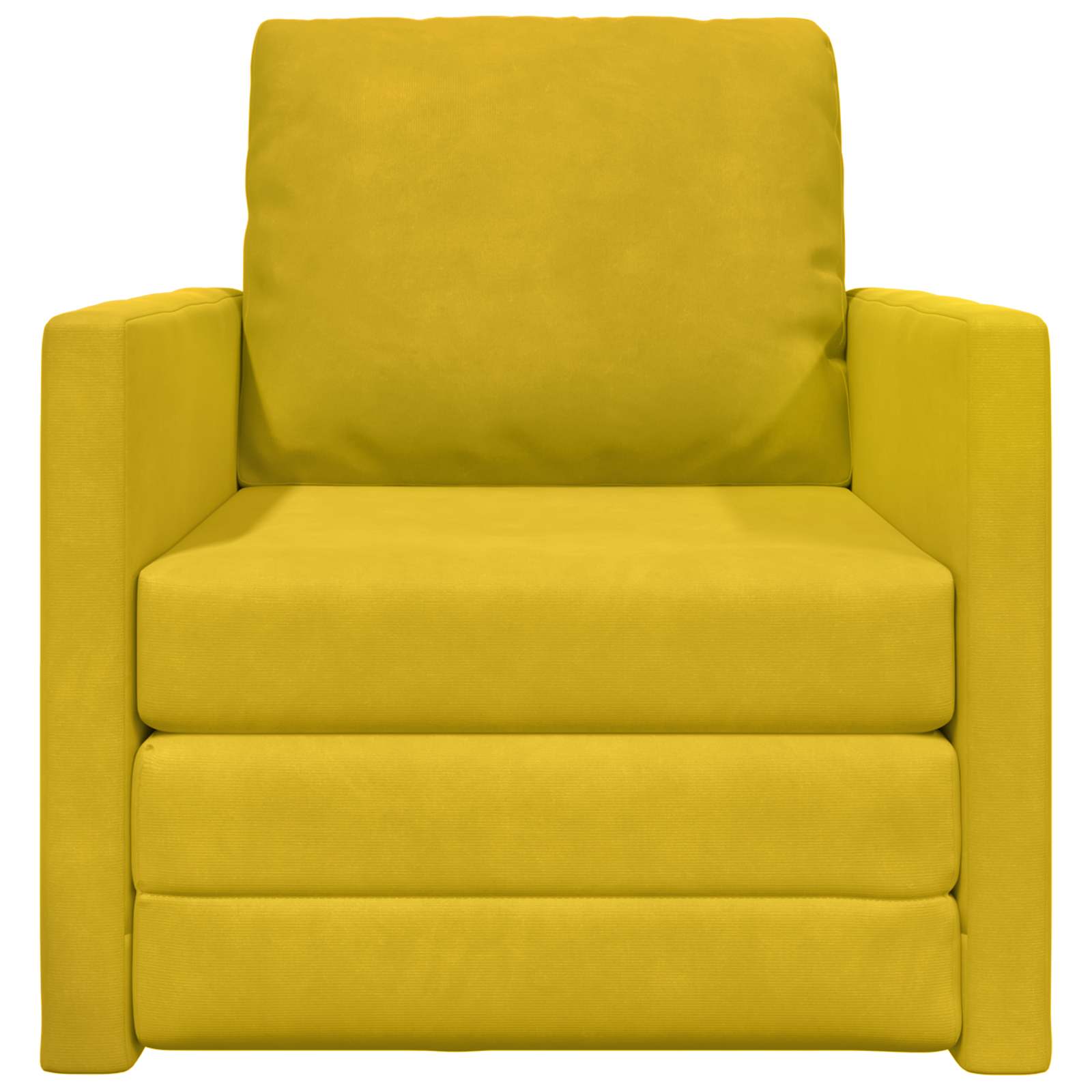 Divano letto Giallo Scuro 74 x 77 x 81 cm Velluto | homemem39