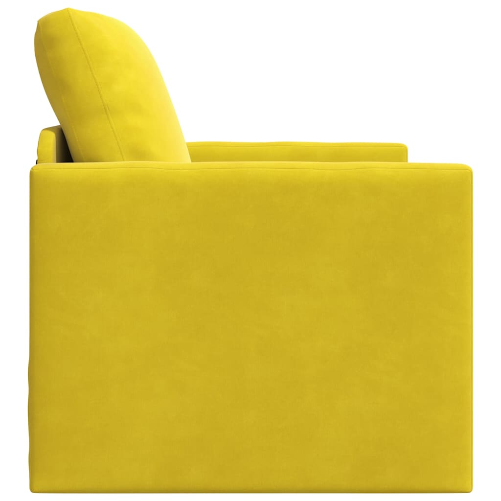 Divano letto Giallo Scuro 74 x 77 x 81 cm Velluto