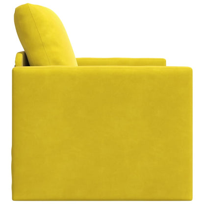 Divano letto Giallo Scuro 74 x 77 x 81 cm Velluto