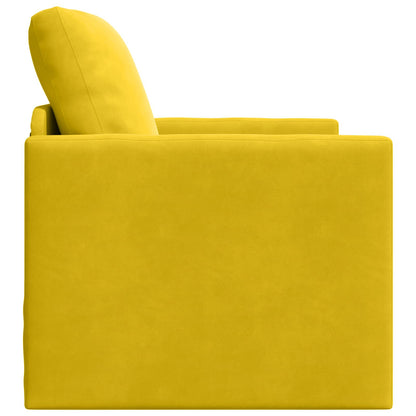 Divano letto Giallo Scuro 74 x 77 x 81 cm Velluto | homemem39