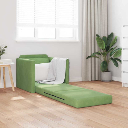Divano letto 60cm Verde chiaro Velluto - homemem39