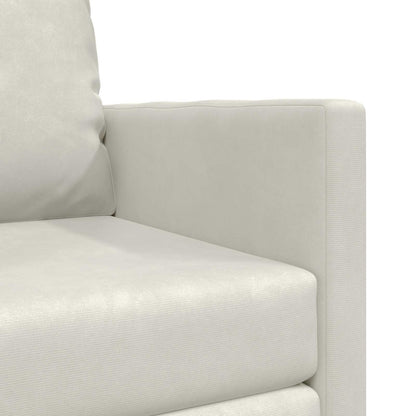 Divano letto Crema 74 x 77 x 81 cm Velluto | homemem39