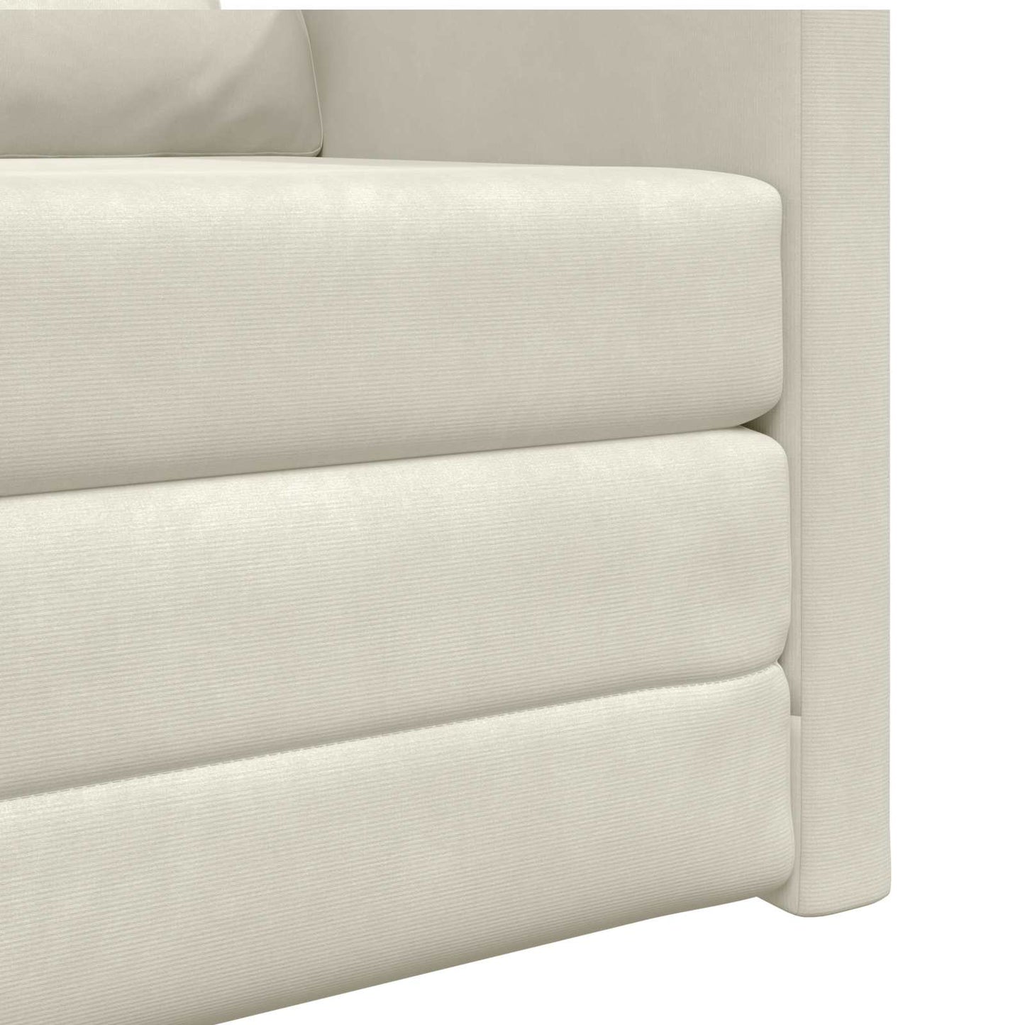 Divano letto Crema 74 x 77 x 81 cm Velluto