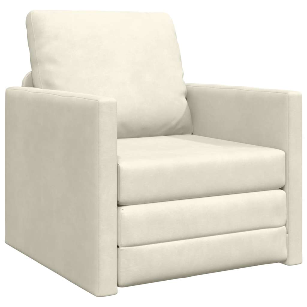 Divano letto 60cm Crema Velluto - homemem39