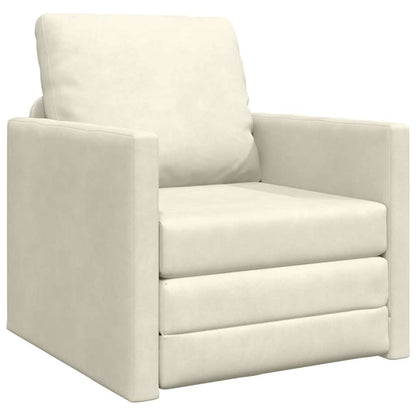 Divano letto 60cm Crema Velluto - homemem39