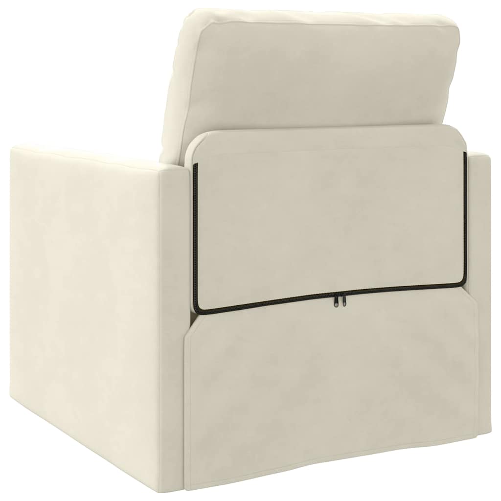 Divano letto 60cm Crema Velluto - homemem39