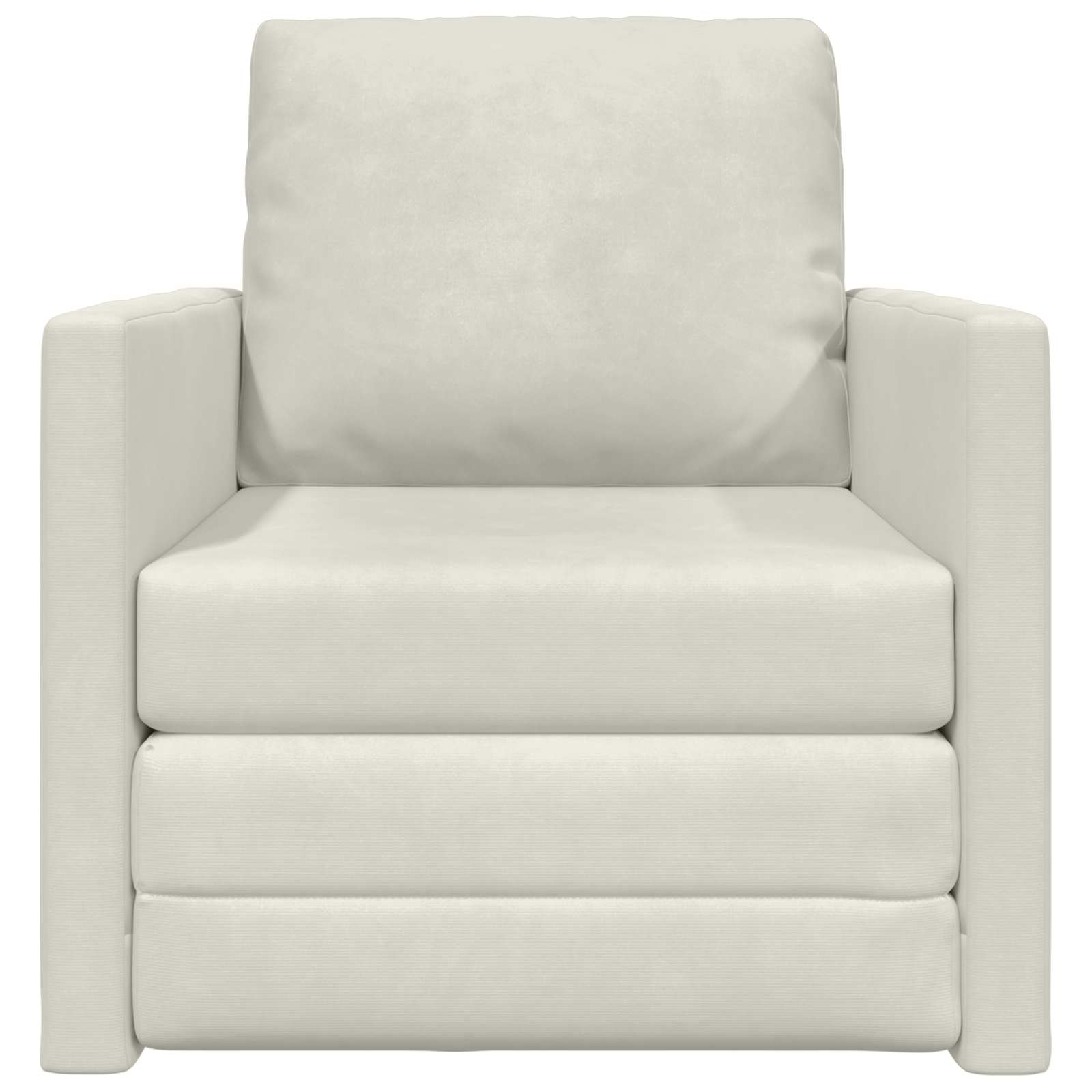 Divano letto Crema 74 x 77 x 81 cm Velluto | homemem39