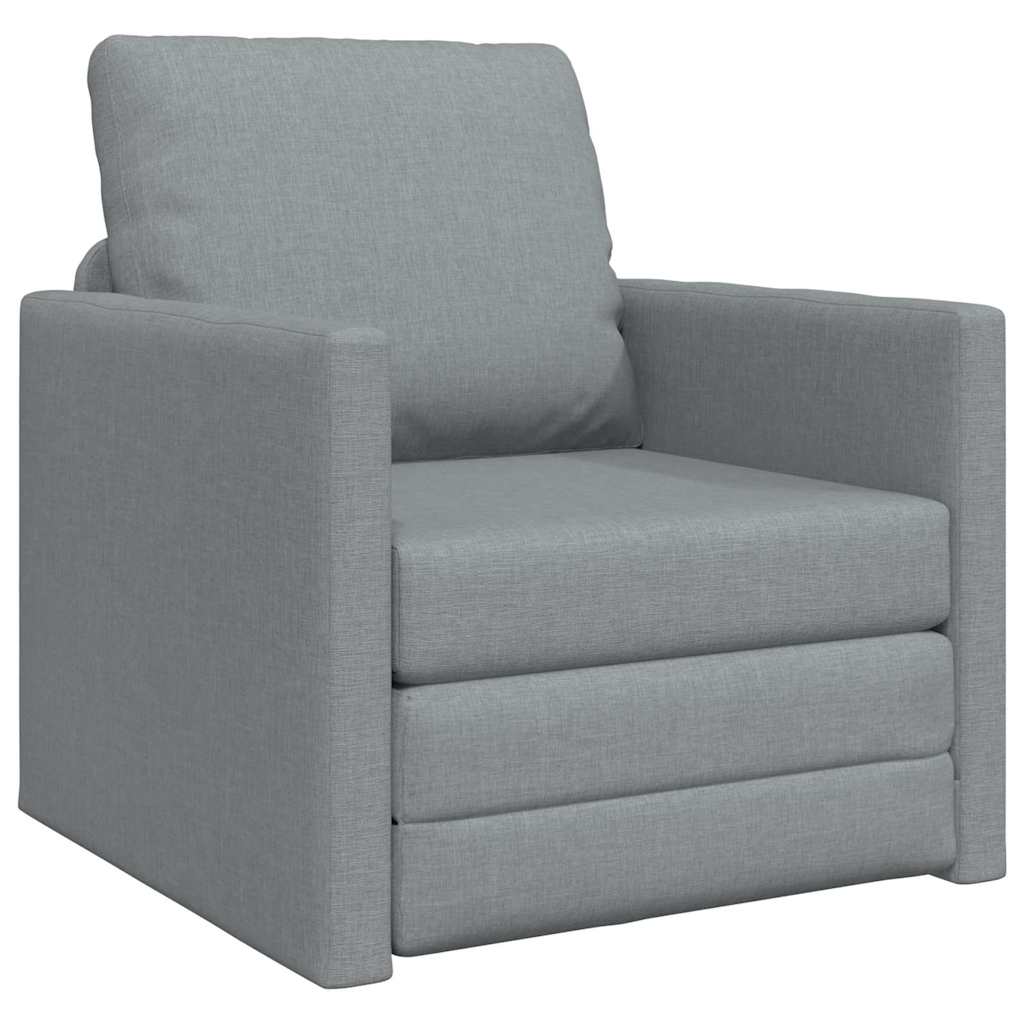 Divano letto 60cm Grigio chiaro Tessuto
