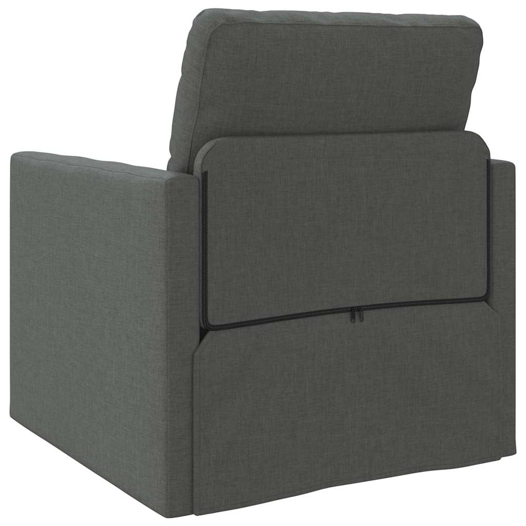 Divano letto Grigio scuro 74 x 77 x 81 cm Tessuto