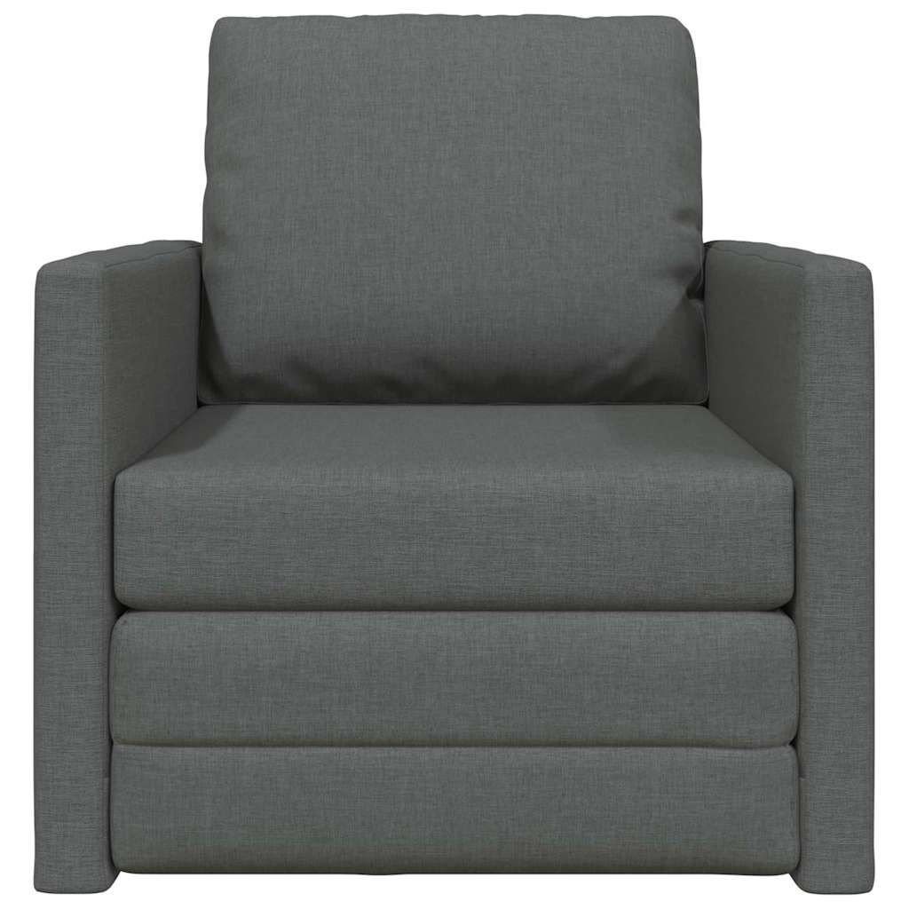 Divano letto Grigio scuro 74 x 77 x 81 cm Tessuto