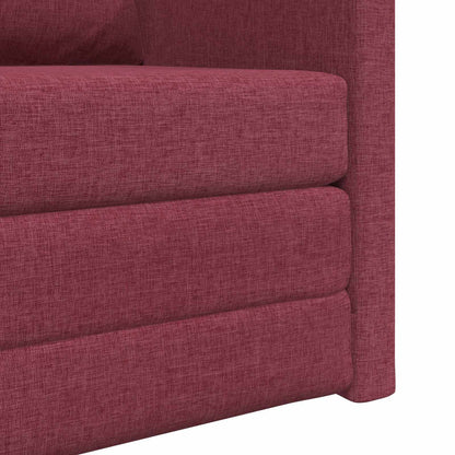 Divano letto Rosso Vino 74 x 77 x 81 cm Tessuto | homemem39