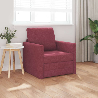 Divano letto Rosso Vino 74 x 77 x 81 cm Tessuto