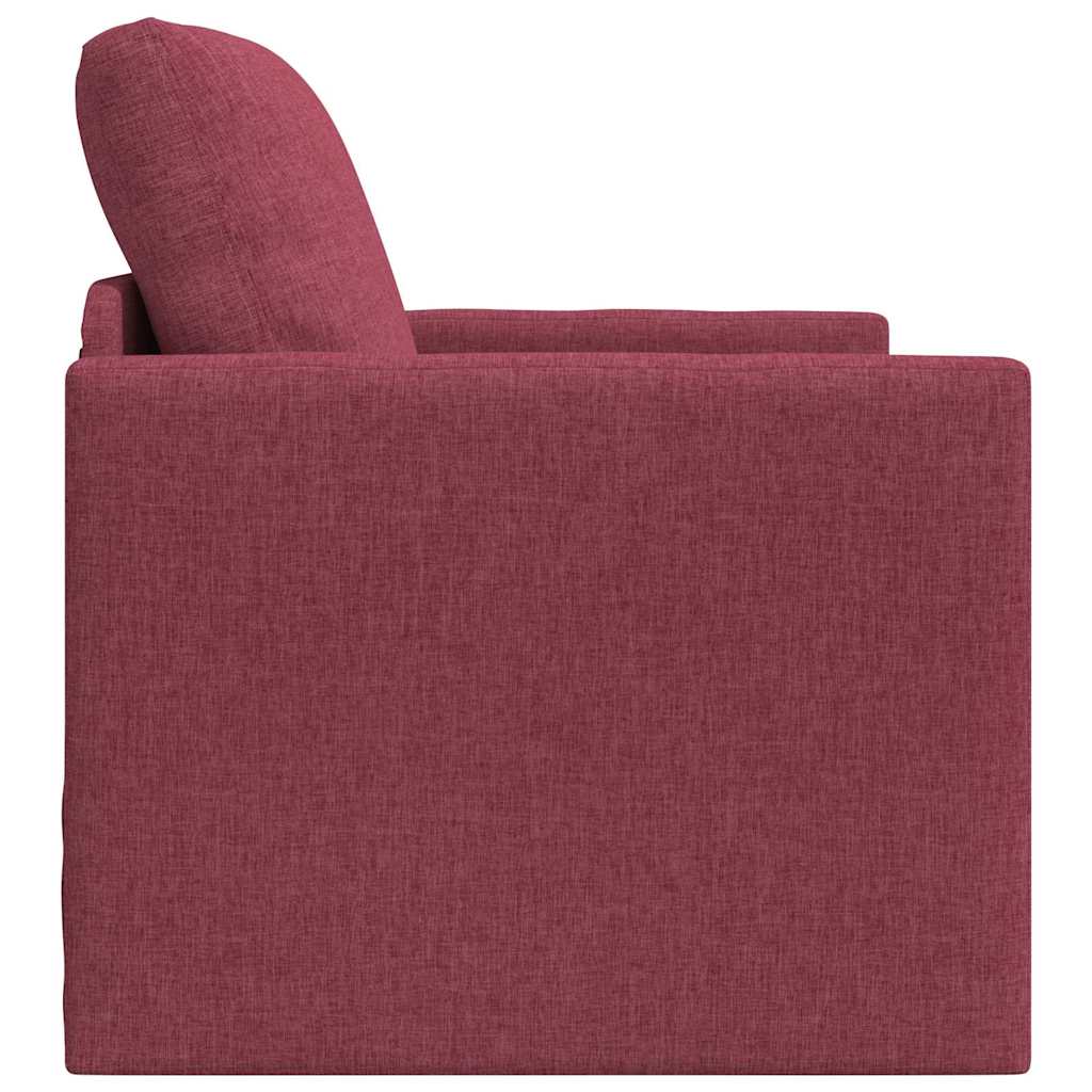 Divano letto Rosso Vino 74 x 77 x 81 cm Tessuto