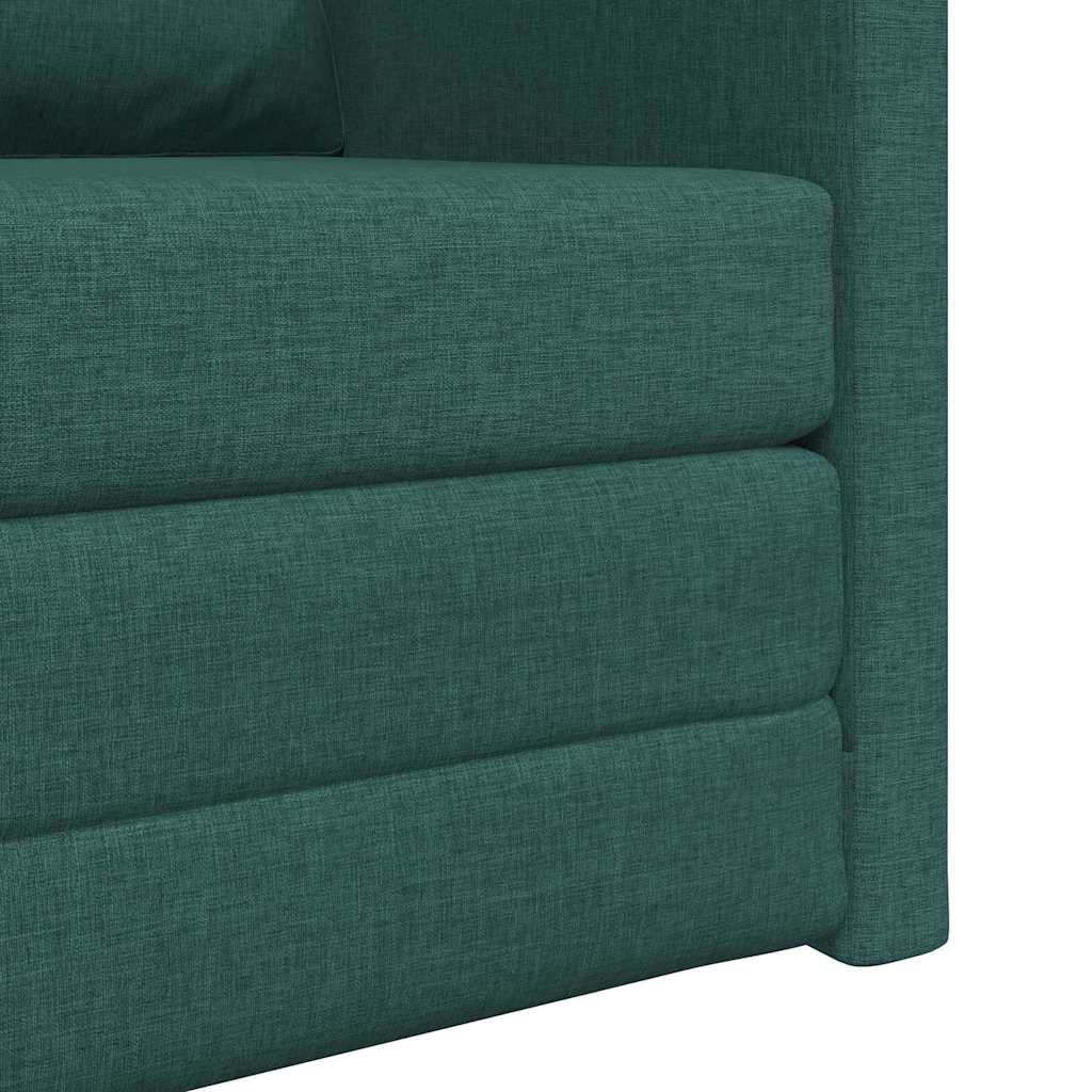 Divano letto Verde Scuro 74 x 77 x 81 cm Tessuto