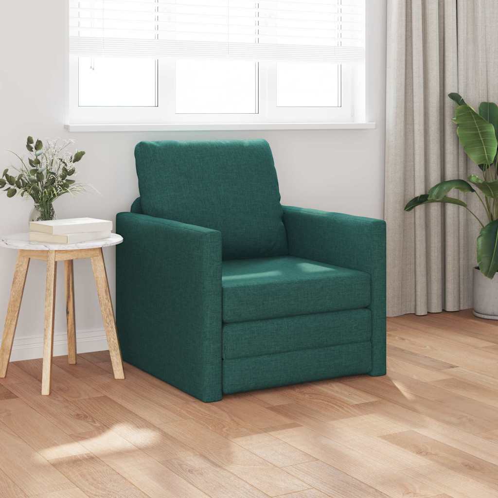 Divano letto Verde Scuro 74 x 77 x 81 cm Tessuto