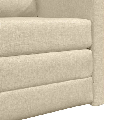 Divano letto Crema 74 x 77 x 81 cm Tessuto