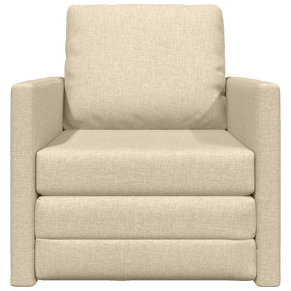 Divano letto Crema 74 x 77 x 81 cm Tessuto