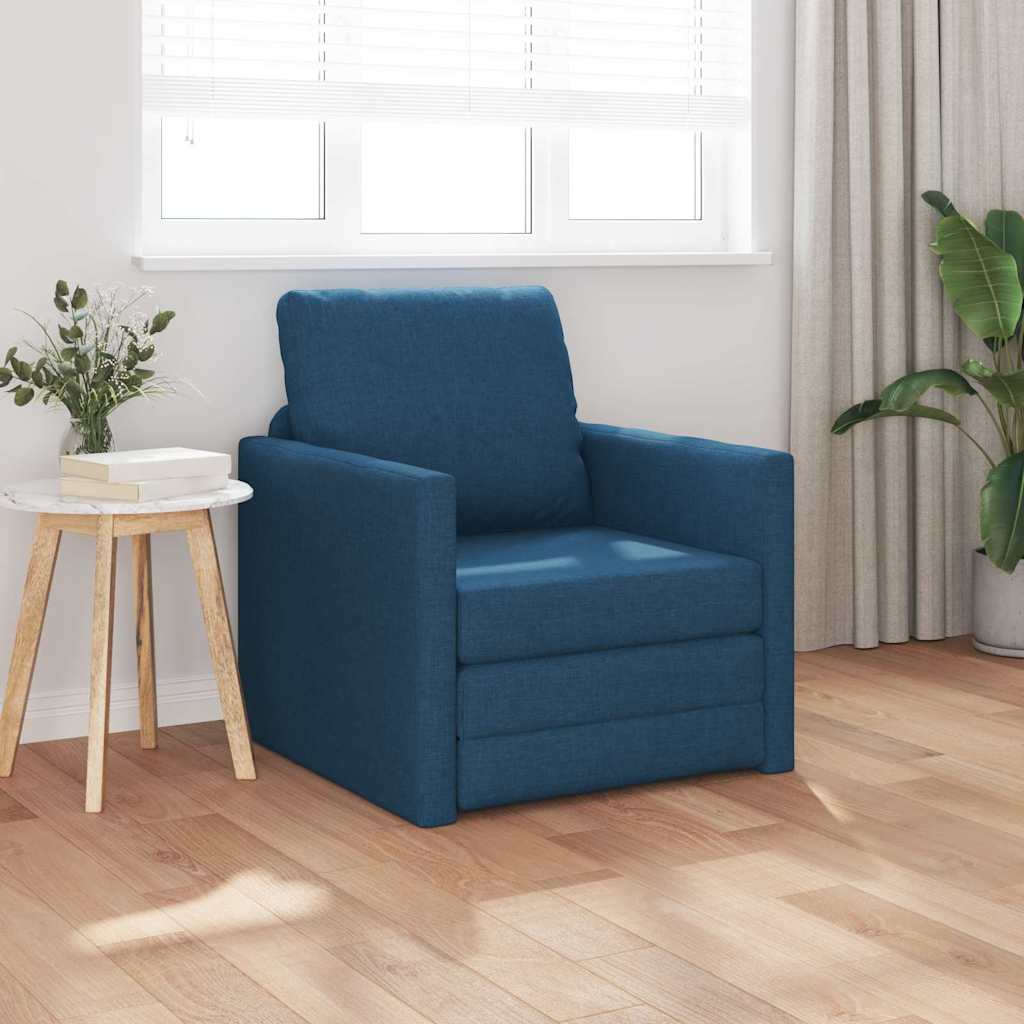 Divano letto 60cm Blu Tessuto - homemem39