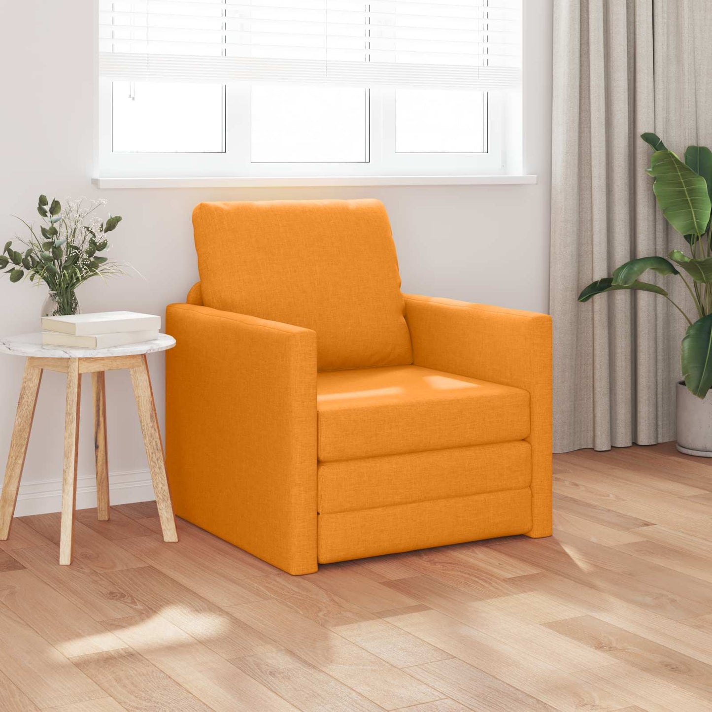 Divano letto Giallo Scuro 74 x 77 x 81 cm Tessuto | homemem39