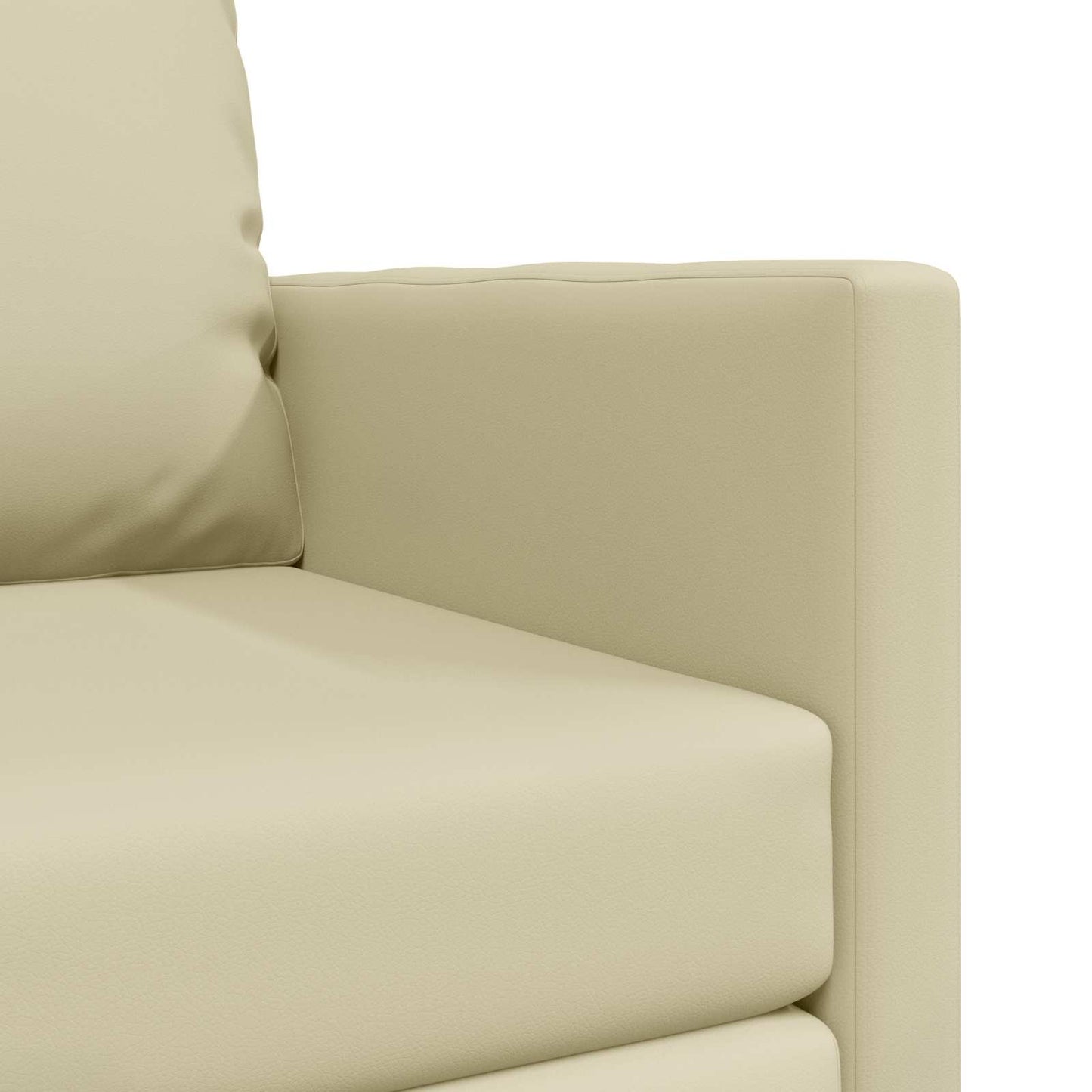 Divano letto 60cm Crema Pelle Artificiale | homemem39