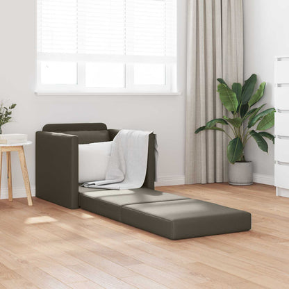 Divano letto 60cm Grigio Pelle Artificiale | homemem39