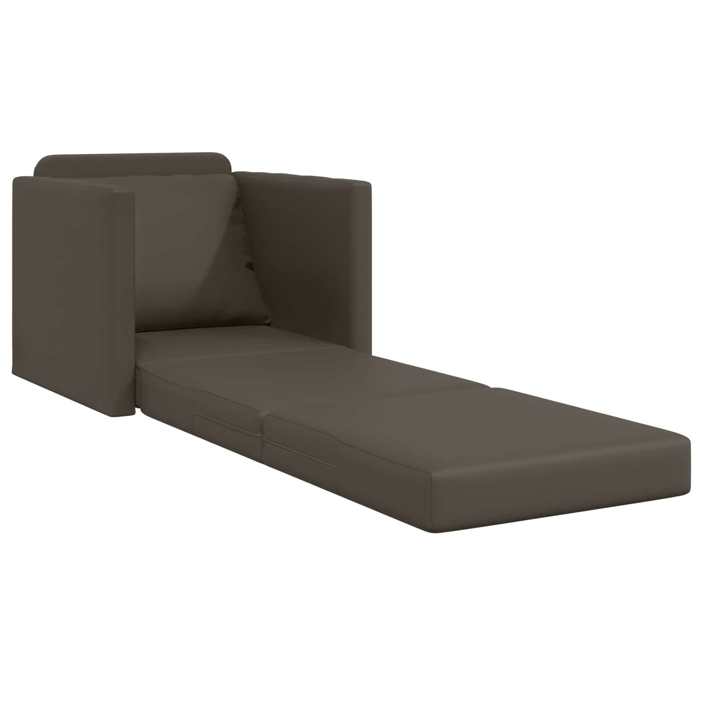 Divano letto 60cm Grigio Pelle Artificiale | homemem39