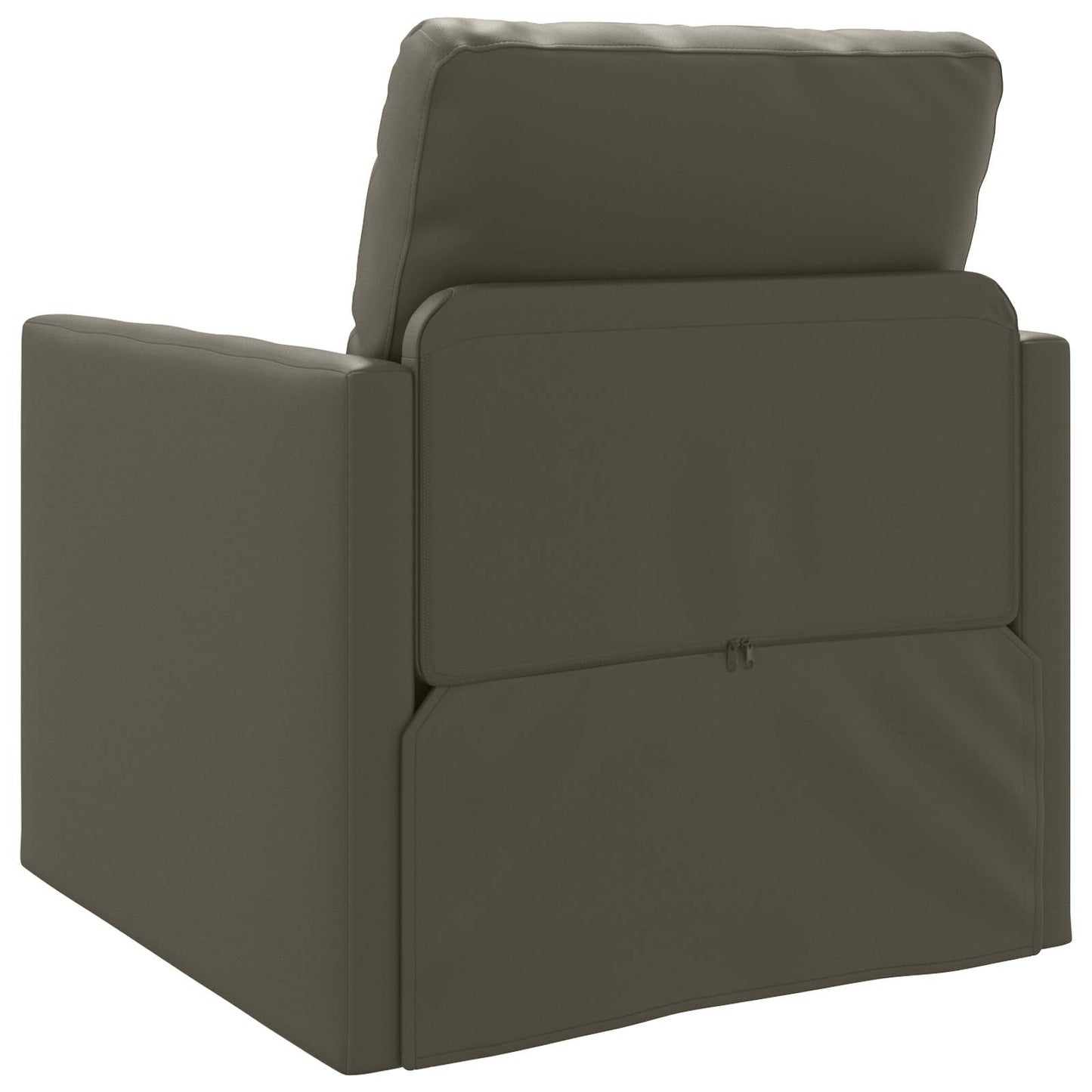 Divano letto 60cm Grigio Pelle Artificiale | homemem39