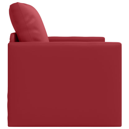 Divano letto 60cm Rosso Vino Pelle Artificiale | homemem39