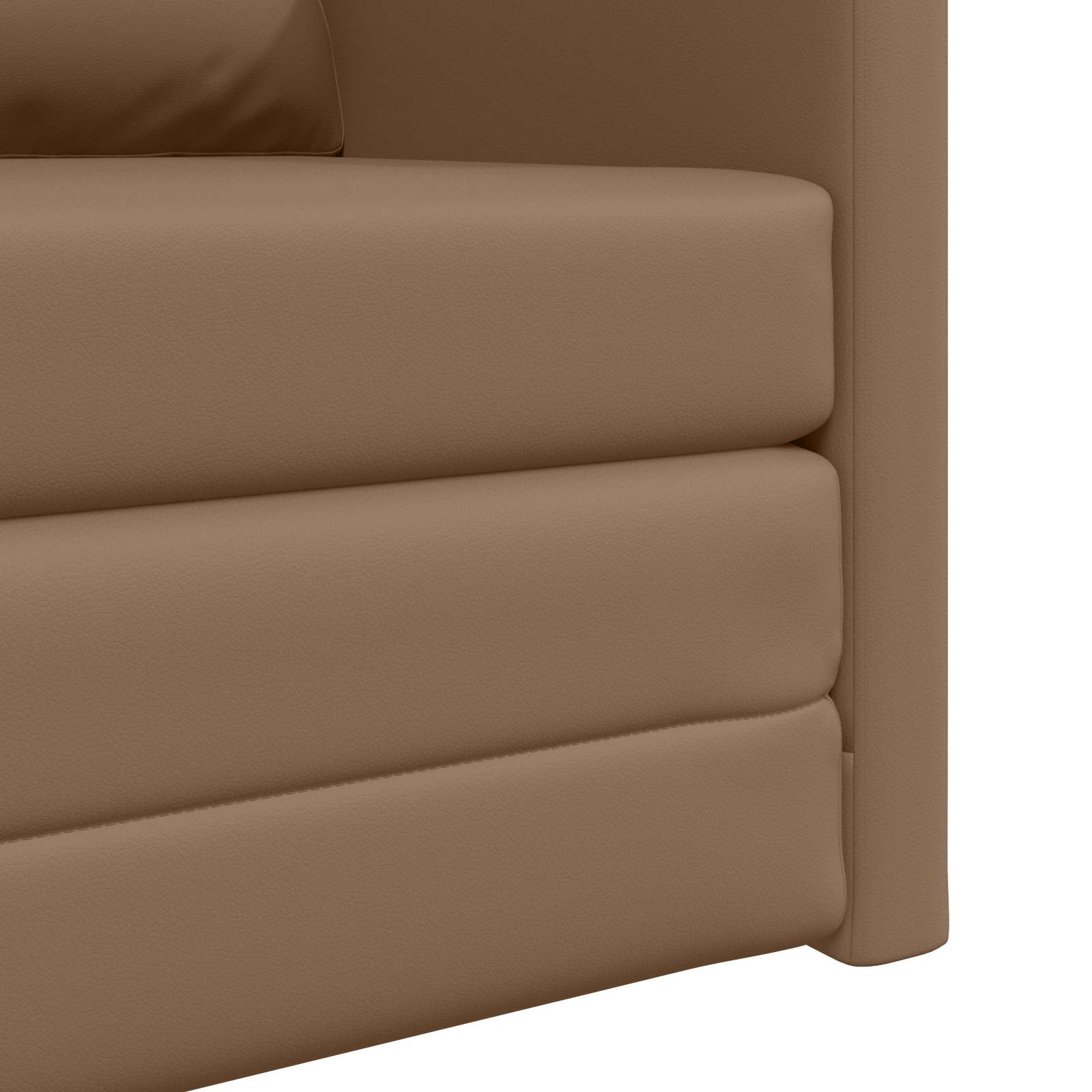 Divano letto 60cm Cappuccino Pelle Artificiale | homemem39