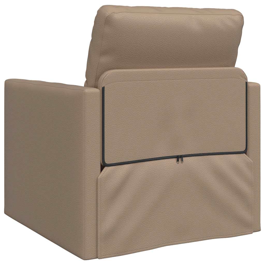 Divano letto Cappuccino 74 x 77 x 81 cm Pelle Artificiale