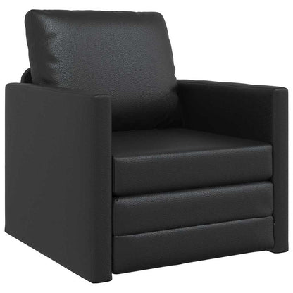 Divano letto Nero 74 x 77 x 81 cm Pelle Artificiale
