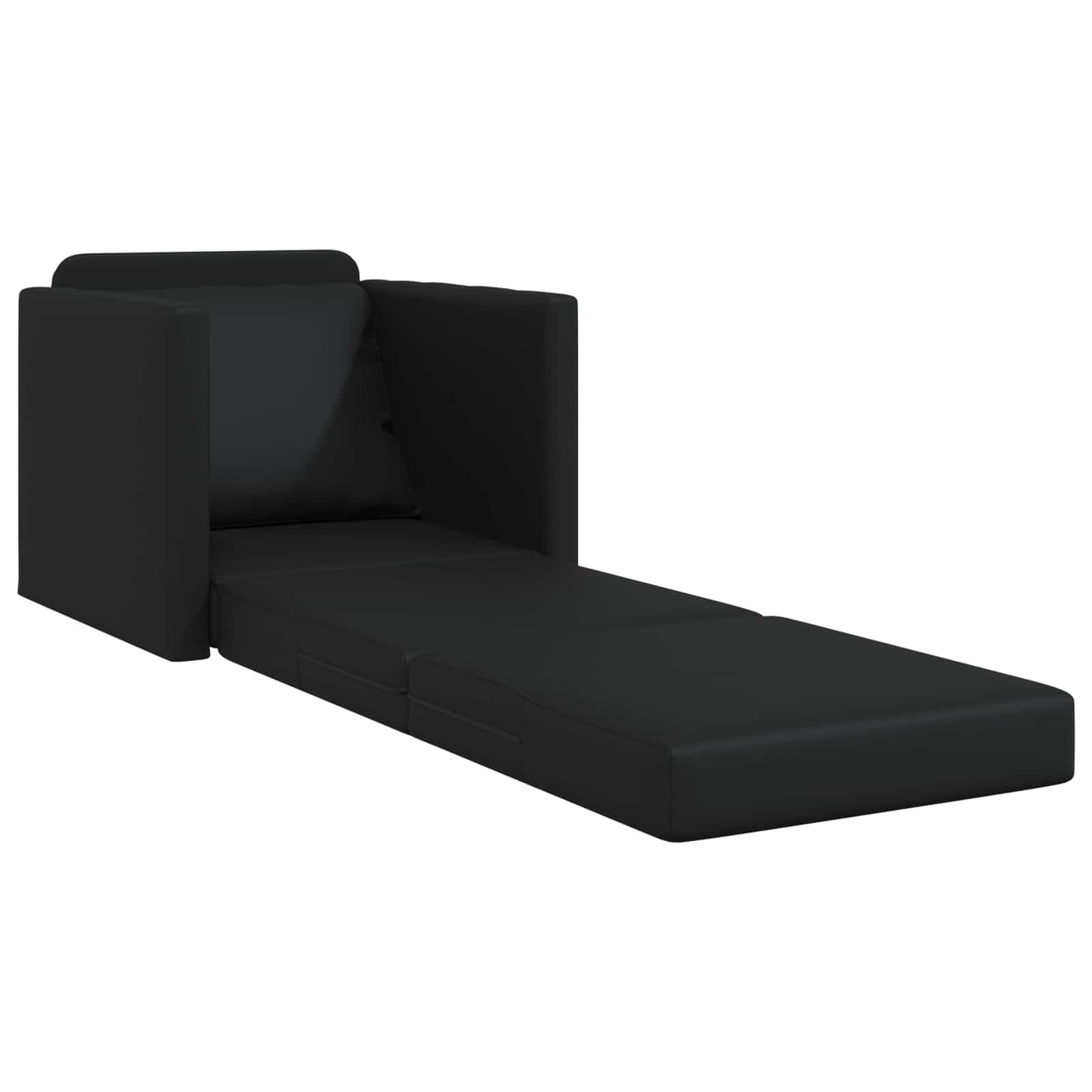 Divano letto 60cm Nero Pelle Artificiale | homemem39