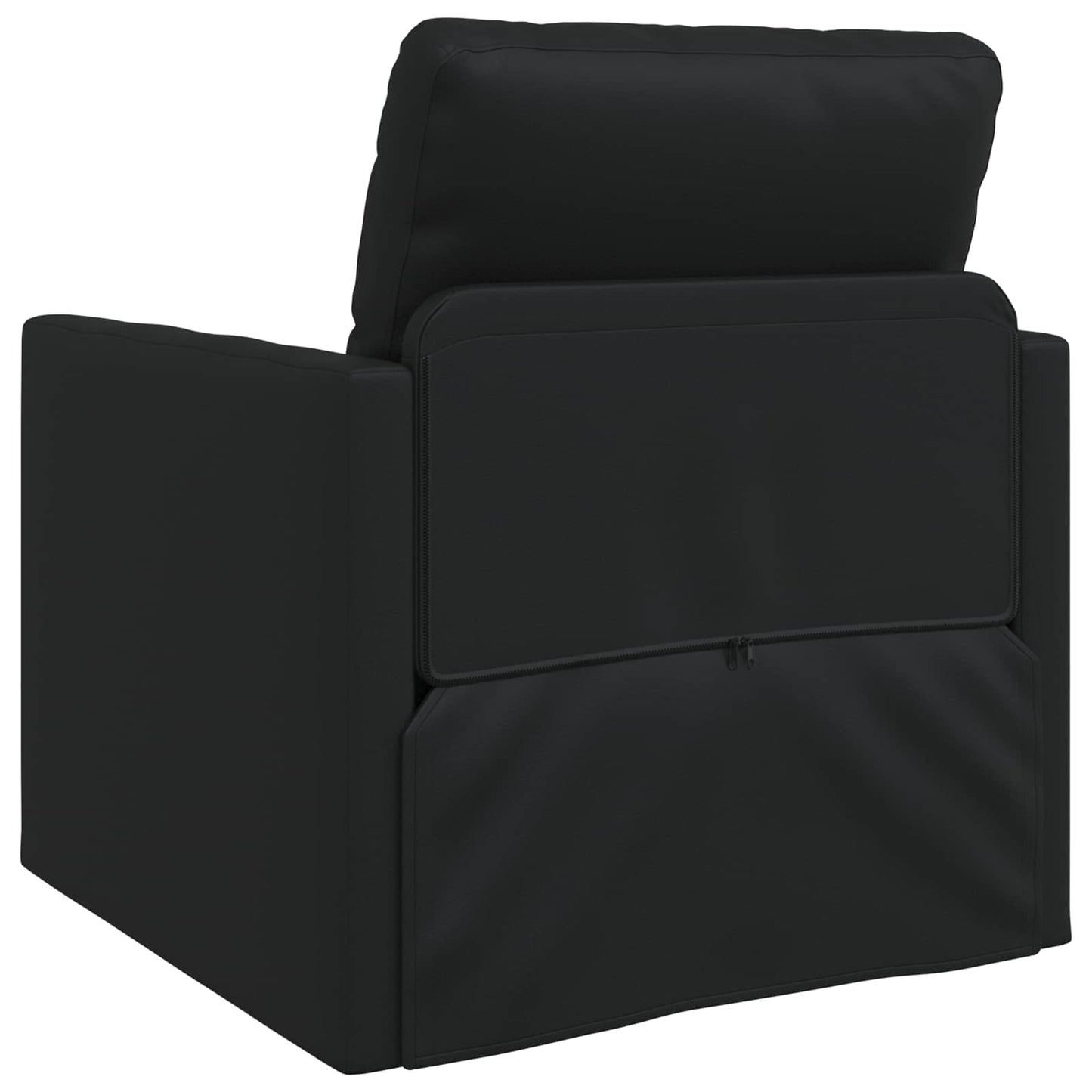 Divano letto 60cm Nero Pelle Artificiale