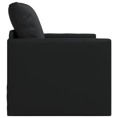 Divano letto 60cm Nero Pelle Artificiale | homemem39