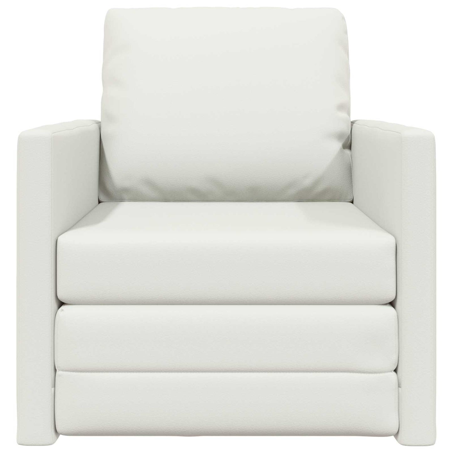 Divano letto 60cm Bianco Pelle Artificiale | homemem39